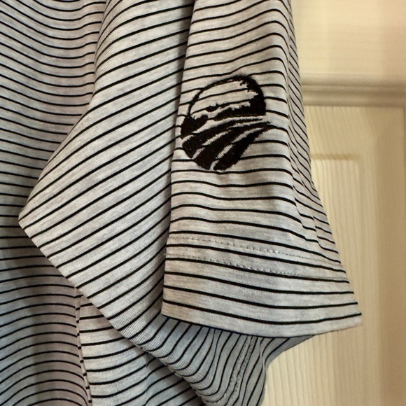 FootJoy Men's Striped Black and Gray Golf Polo Shirt‎ Performance Size XL - Picture 2 of 5